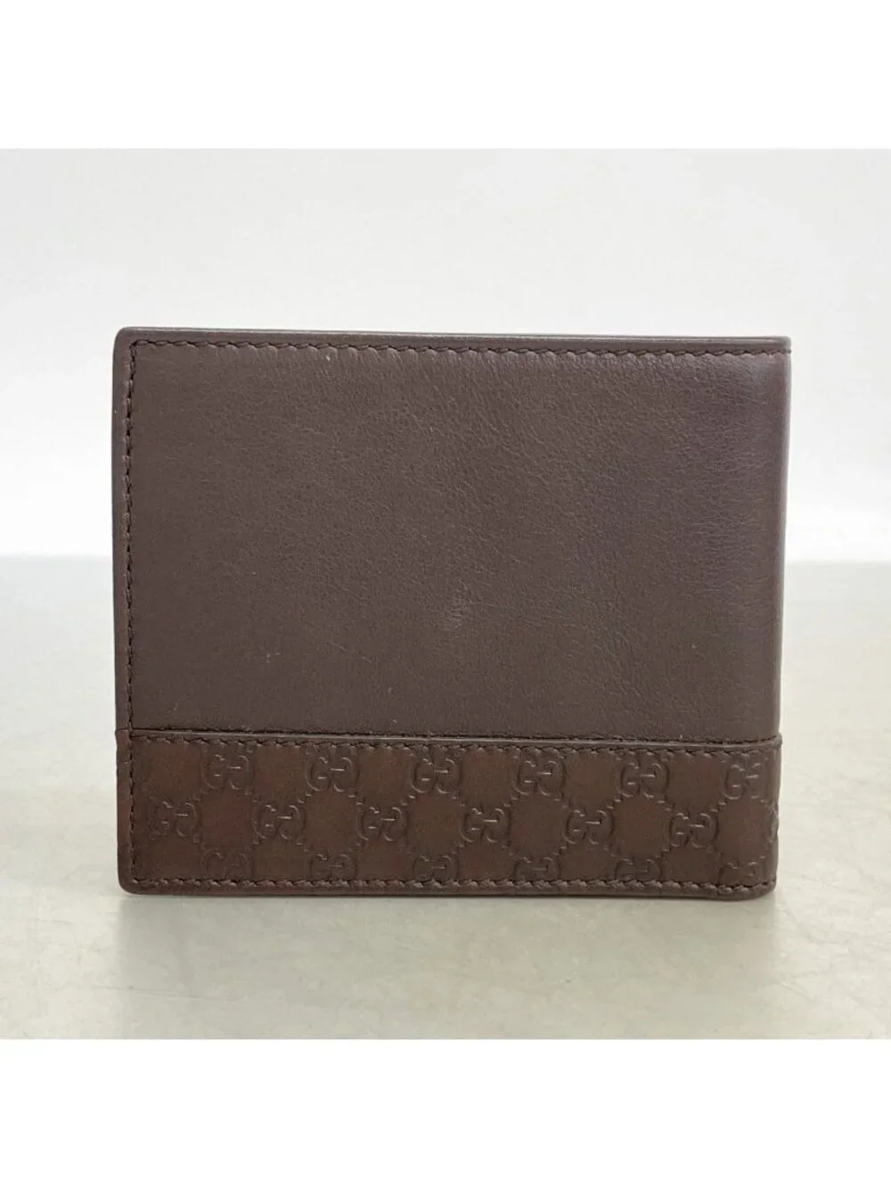 Gucci Wallet Micro Guccissima Leather Brown